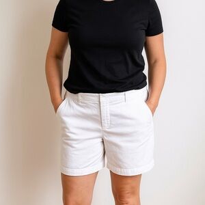 Tommy White Bermuda Shorts Cotton Size 10
